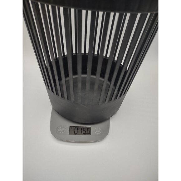 Vintage 1970s 80s Heller Canada 12" Black Trash Can Storage Bin, MCM Mid Century - Picture 13 of 16